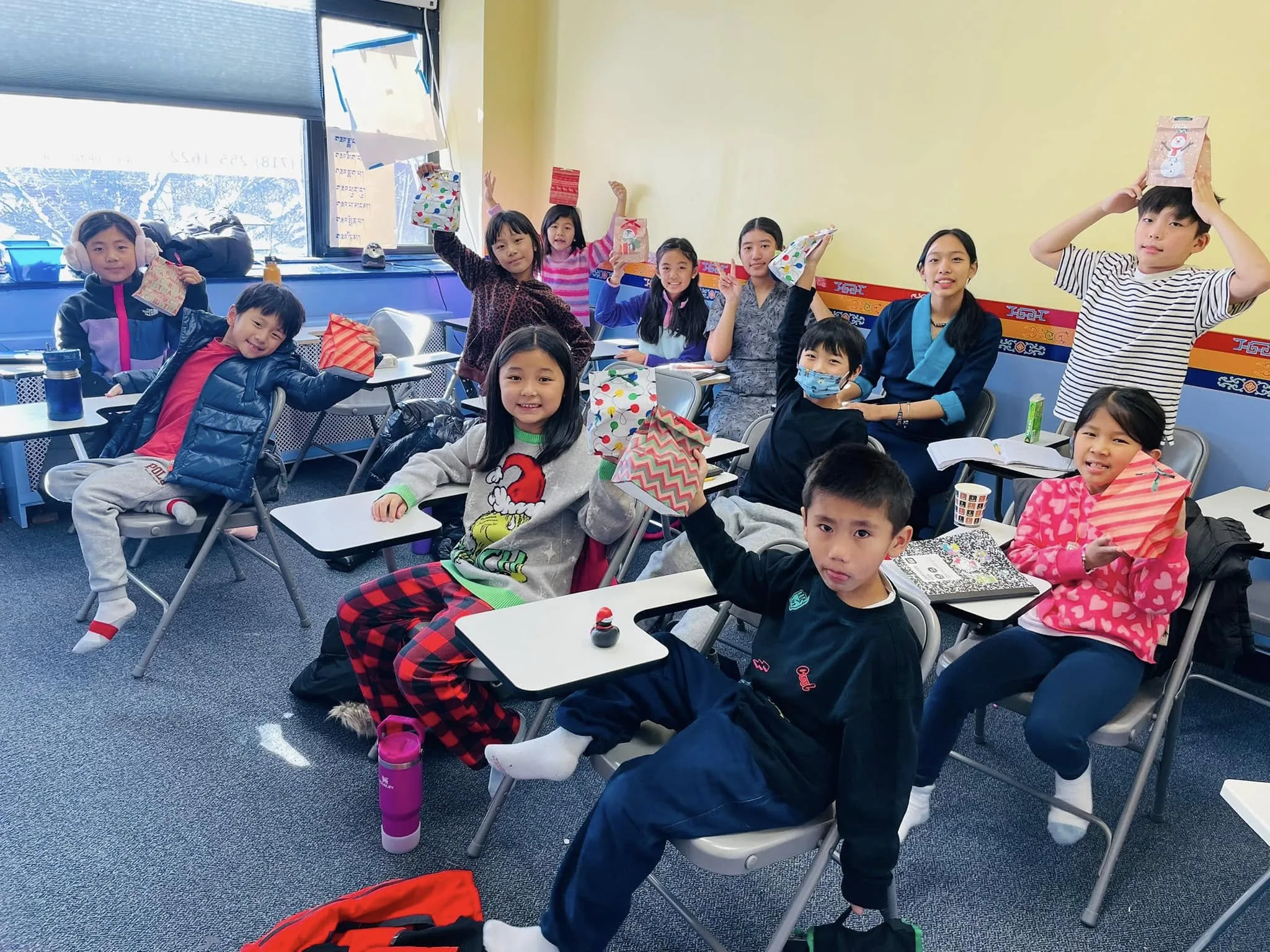Students engaging in cultural learning